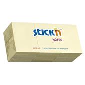 ValueX Stickn Notes 38x51mm 100 Sheets Pastel Yellow Pack of 12