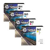 HP 864/865 (3ED83A/86A) Full Set Original High Capacity PageWide Ink Cartridges