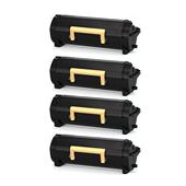 999inks Compatible Quad Pack Xerox 006R04725 Black Standard Capacity Toner Cartridges