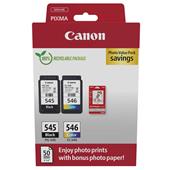 Canon PG-545/CL-546 Original Multipack Ink Cartridges & Photo Paper (8287B008)