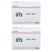 Canon 073 Black Standard Capacity Original Laser Toner Cartridge Twin Pack