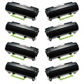 999inks Compatible Eight Pack Lexmark 602 Black Laser Toner Cartridges