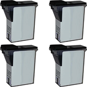 999inks Compatible Quad Pack Pitney Bowes 797-0B Blue Inkjet Printer Cartridges