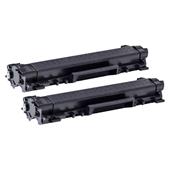 999inks Compatible Twin Pack Brother TN2410 Black Standard Capacity Laser Toner Cartridges