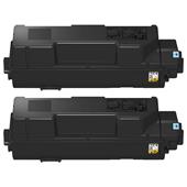 999inks Compatible Twin Pack Kyocera TK-1260 Black Laser Toner Cartridges