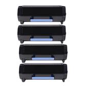 999inks Compatible Quad Pack Lexmark 51B2X00 Black Extra High Capacity Laser Toner Cartridges