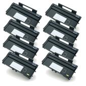 999inks Compatible Eight Pack Ricoh 407166 Black Laser Toner Cartridges