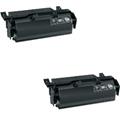 999inks Compatible Twin Pack Lexmark X651H11E Black High Capacity Laser Toner Cartridges