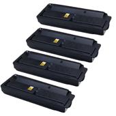 999inks Compatible Quad Pack Kyocera TK-6115 Black Laser Toner Cartridges