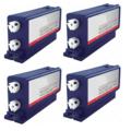 999inks Compatible Quad Pack Pitney Bowes 620-1SB Blue Inkjet Printer Cartridges