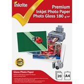 Inkrite PhotoPlus Premium Paper Photo Gloss 180gsm A4 (20 sheets)