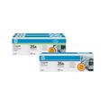 HP LaserJet 35A Black Original Toner Cartridge (CB435AD) - Twin Pack