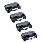 999inks Compatible Quad Pack Ricoh 407013 Black Laser Toner Cartridges