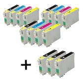 999inks Compatible Multipack Epson T0891 3 Full Sets + 3 FREE Black Inkjet Printer Cartridges