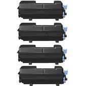 999inks Compatible Quad Pack Kyocera TK-3410 Black Laser Toner Cartridges