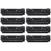 999inks Compatible Eight Pack Canon 071 Black Standard Capacity Laser Toner Cartridges