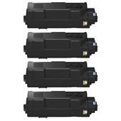999inks Compatible Quad Pack Kyocera TK-1260 Black Laser Toner Cartridges