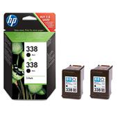 HP 338 BlackTwinpack Original Inkjet Print Cartridge with Vivera Inks (CB331EE)