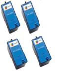 999inks Compatible Quad Pack Dell JF333 Tri-Colour Inkjet Printer Cartridges