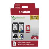 Canon PG-575XL/CL-576XL Original Multipack Ink Cartridges & Photo Paper (5437C006)