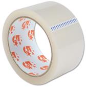 5 Star Office Clear Tape Roll Large Easy-tear Polypropylene 40 Microns 50mm x 66m [Pack 3]
