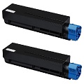999inks Compatible Twin Pack Oki 44992402 Black Laser Toner Cartridges