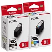 Canon PG-585XL/CL-586XL Full Set High Capacity Original Inkjet Printer Cartridges