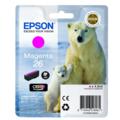 Epson 26 (T261340) Magenta Original Claria Premium Standard Capacity Ink Cartridge (Polar Bear)