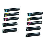 999inks Compatible Multipack Lexmark C930H2KG/YG 2 Full Sets High Capacity Laser Toner Cartridges