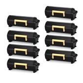 999inks Compatible Eight Pack Xerox 006R04726 Black High Capacity Laser Toner Cartridges