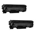 999inks Compatible Twin Pack Canon 725 Black Laser Toner Cartridges