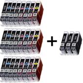 999inks Compatible Multipack Canon CLI-42 3 Full Sets + 3 FREE Black Inkjet Printer Cartridges