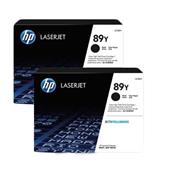 HP 89Y/CF289Y Black Original Extra High Capacity Laser Toner Cartridge Twin Pack