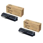 Epson S110080 Black Original Standard Capacity Laser Toner Cartridges Twin pack