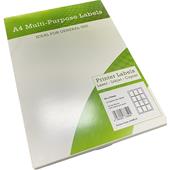 Alpa Cartridge A4 Multipurpose Labels 12 Per Sheet 72 x 63.5mm (White) Pk of 100