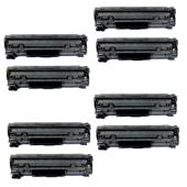999inks Compatible Eight Pack HP 83X Black High Capacity Laser Toner Cartridges