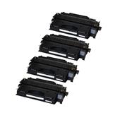 999inks Compatible Quad Pack HP 80X Black Laser Toner Cartridges