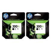 HP 300XL/D8J43AE Black Original High Capacity Inkjet Printer Cartridges Twin Pack