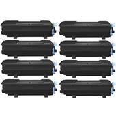 999inks Compatible Eight Pack Kyocera TK-3400 Black Laser Toner Cartridges