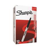 Sharpie Retractable Fine Tip Black Marker Pack of 12