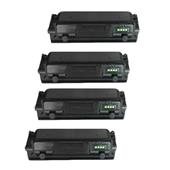 999inks Compatible Quad Pack Samsung MLT-D204U Black Extra High Capacity Laser Toner Cartridges