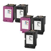 999inks Compatible Multipack HP 303XL 2 Full Sets + 1 Extra Black Inkjet Printer Cartridges