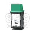 999inks Compatible Black HP 26 Inkjet Printer Cartridge