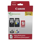 Canon PG-540/CL-541 Original Multipack Ink Cartridges & Photo Paper (5225B013)