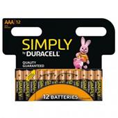 Duracell Simply AAA Batteries PK12