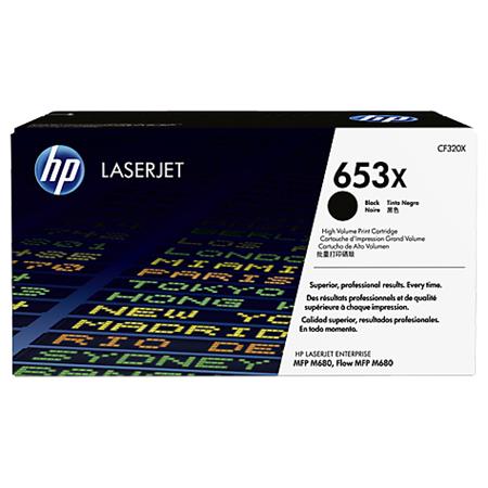 HP 653X Original High Capacity Black Toner Cartridge (CF320X)