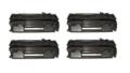 999inks Compatible Quad Pack HP 05X High Capacity Laser Toner Cartridges