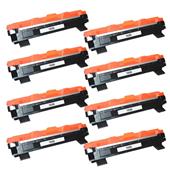 999inks Compatible Eight Pack Brother TN1050 Black Laser Toner Cartridges
