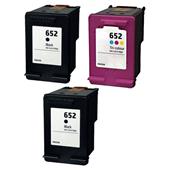 999inks Compatible Multipack HP 652 1 Full Set + 1 Extra Black Inkjet Printer Cartridges