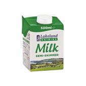 Lakeland Semi-Skimmed Milk 500ml Pack of 12